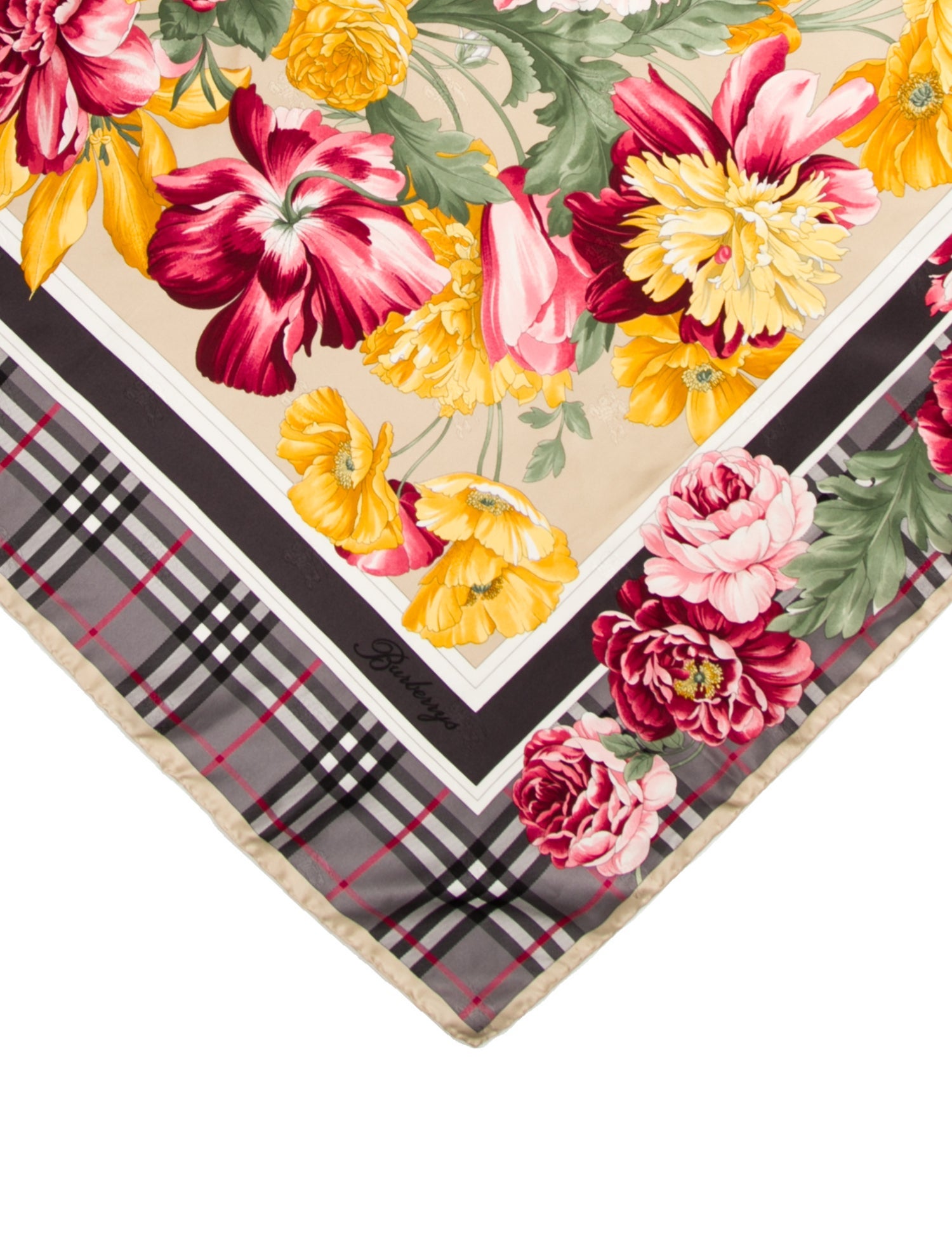 Burberry's Silk House Check Pattern Scarf