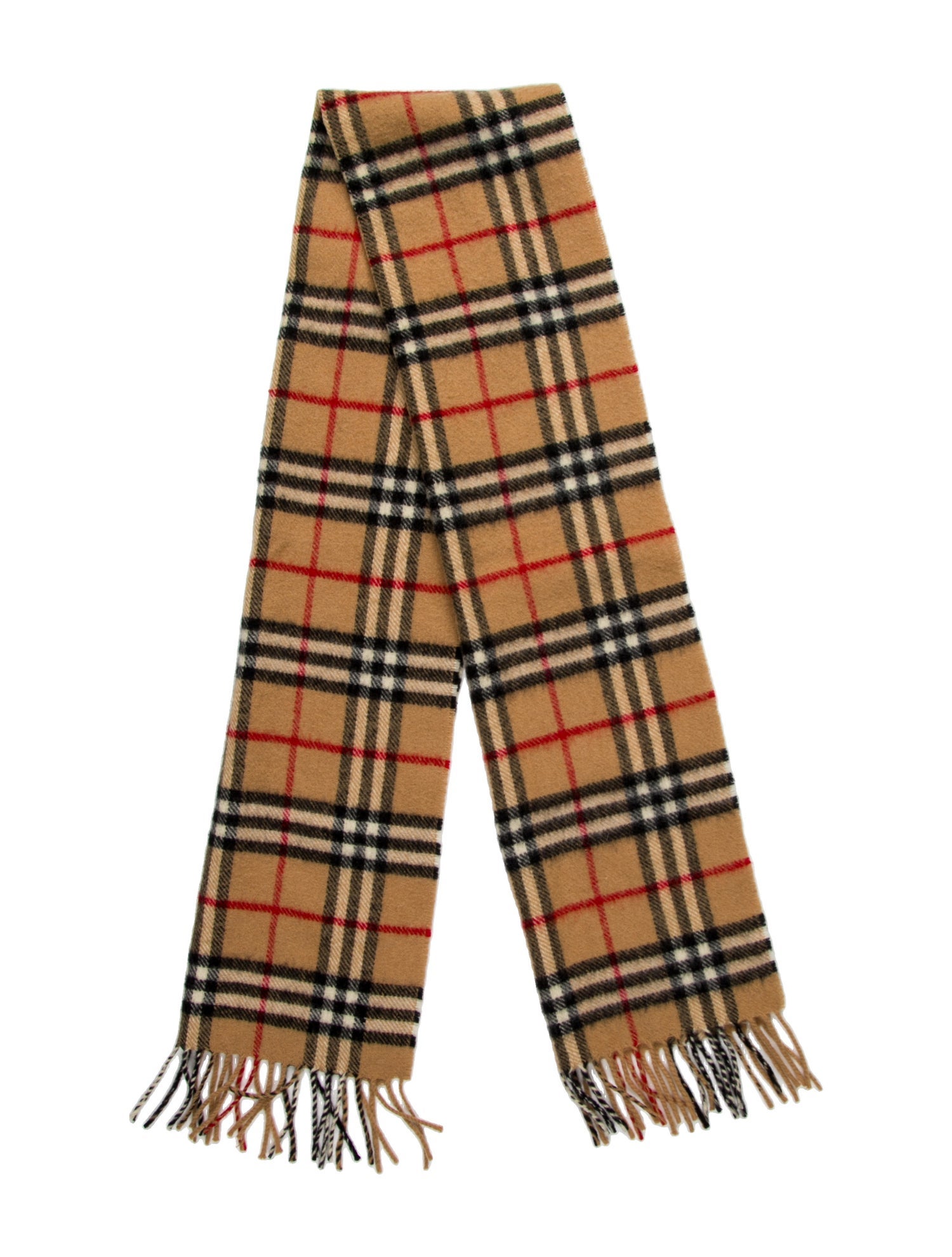 Burberry's Cashmere Nova Check Pattern Scarf
