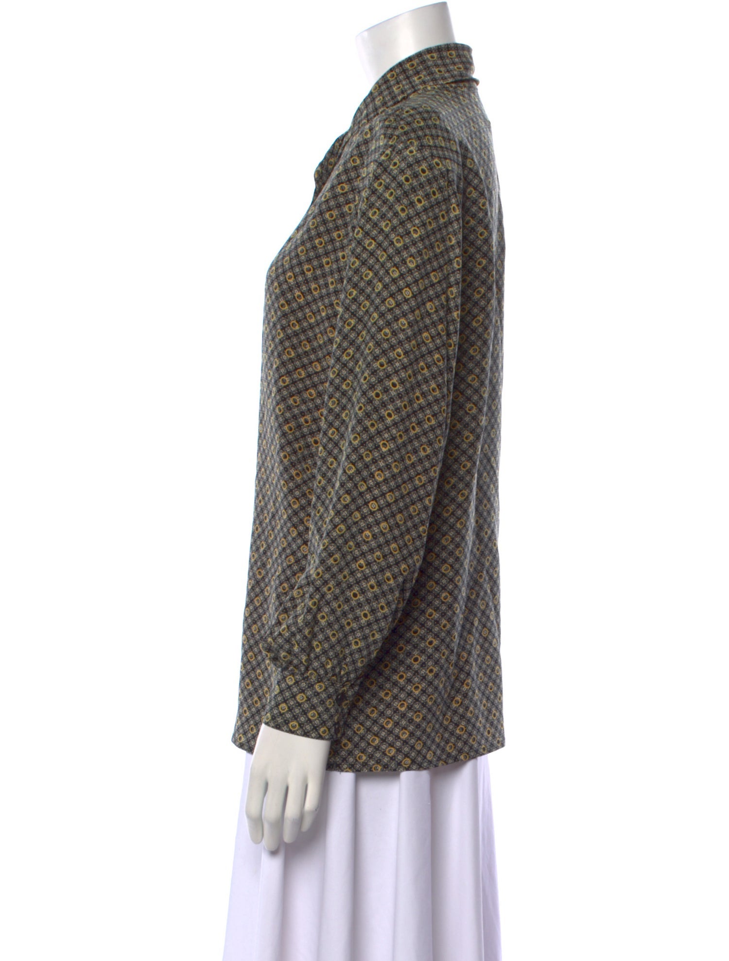 Burberry's Vintage 1980's Button-Up Top