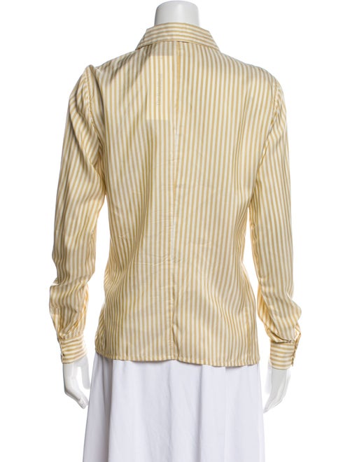 Burberry's Vintage Silk Button-Up Top