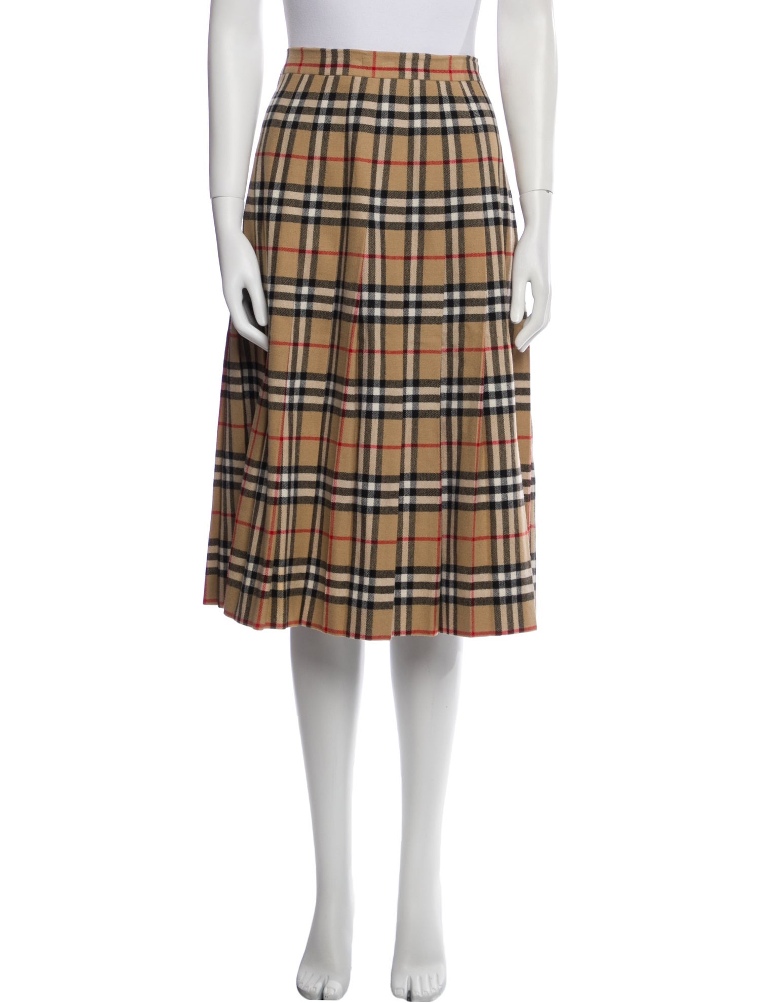 Burberry's Wool Midi Length Skirt