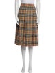 Burberry's Wool Midi Length Skirt