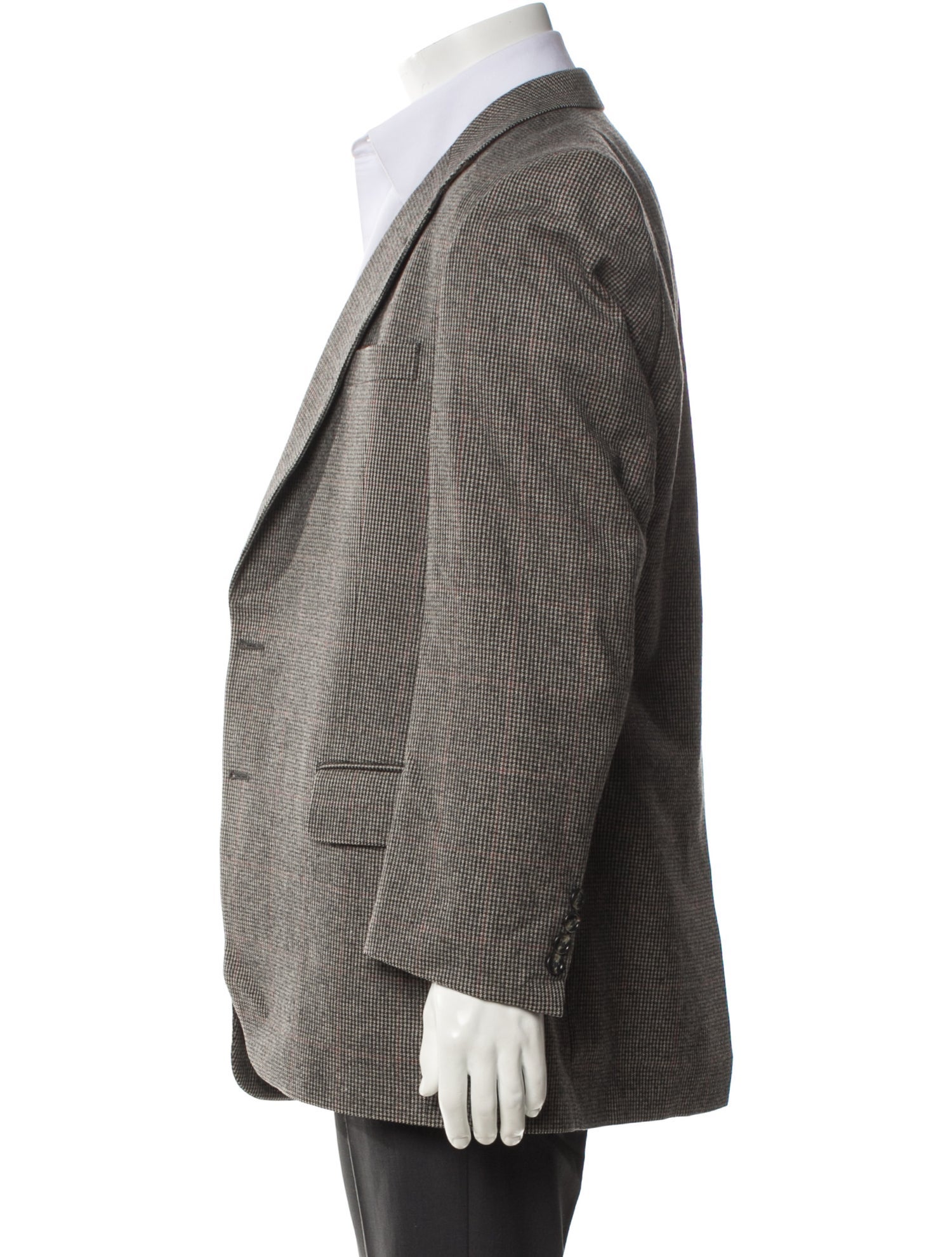 Burberry's Wool Plaid Print Suit Vest