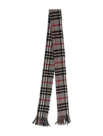 Burberry's Cashmere Plaid Print Scarf