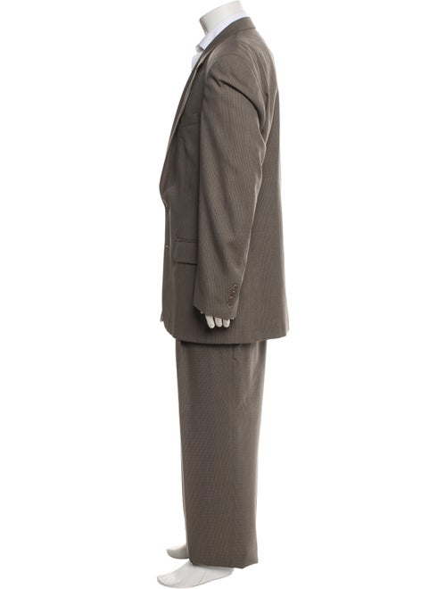 Burberry's Wool Plaid Print Two-Piece Suit