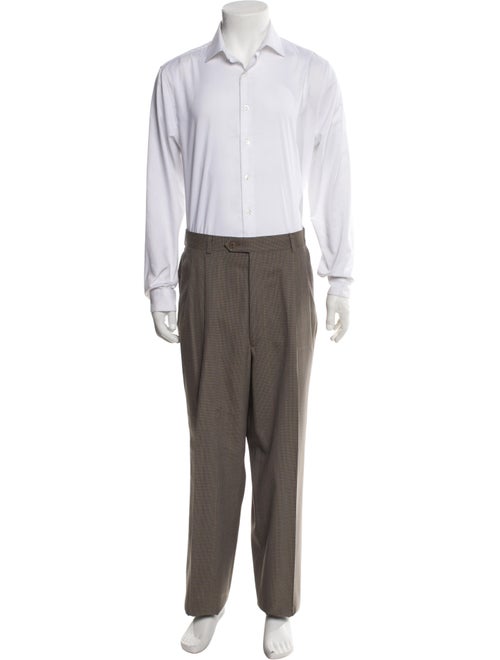 Burberry's Wool Plaid Print Two-Piece Suit