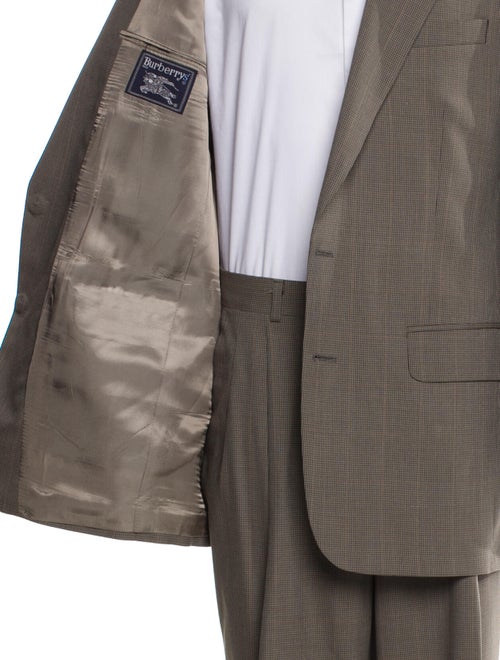 Burberry's Wool Plaid Print Two-Piece Suit