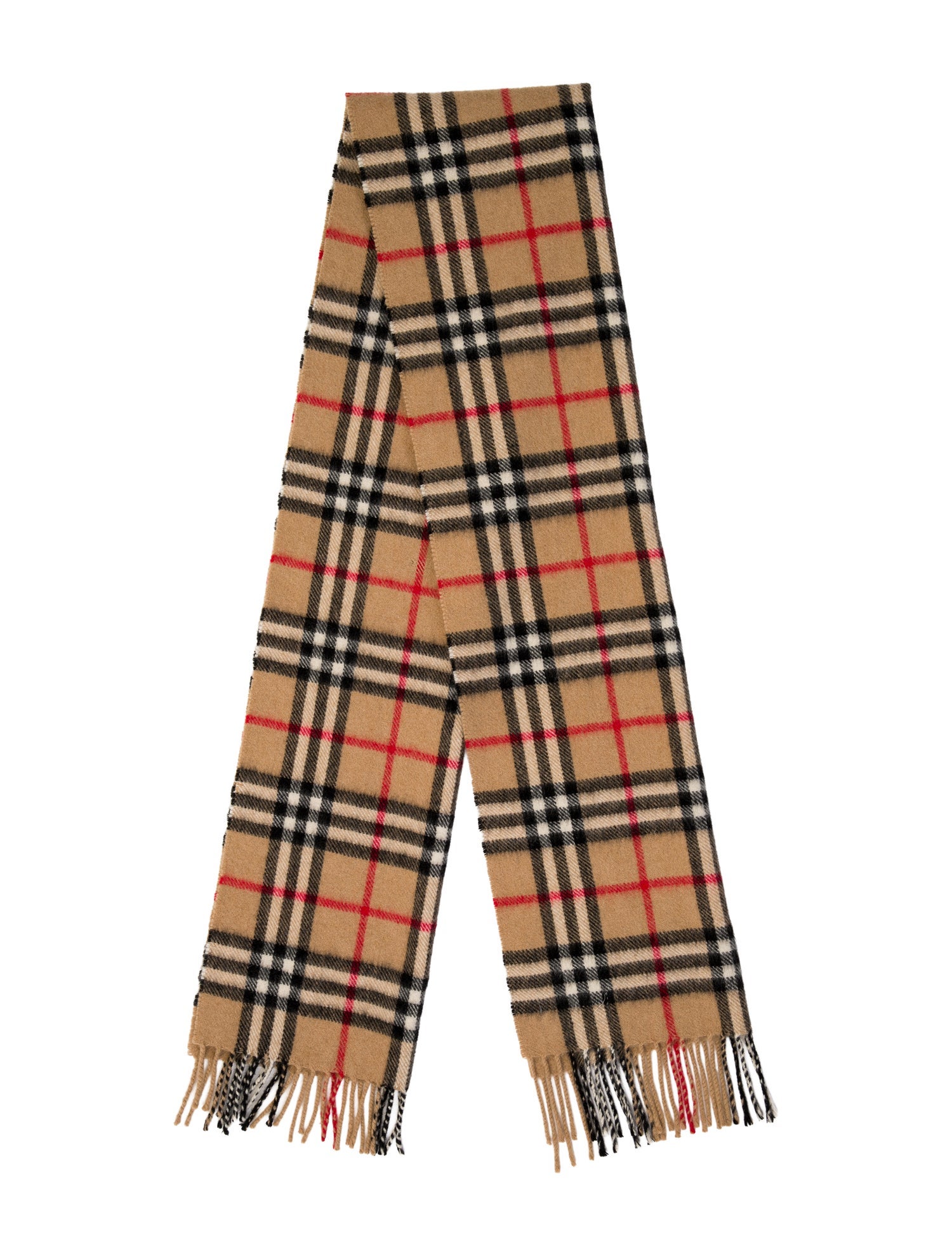 Burberry's Cashmere Nova Check Pattern Scarf