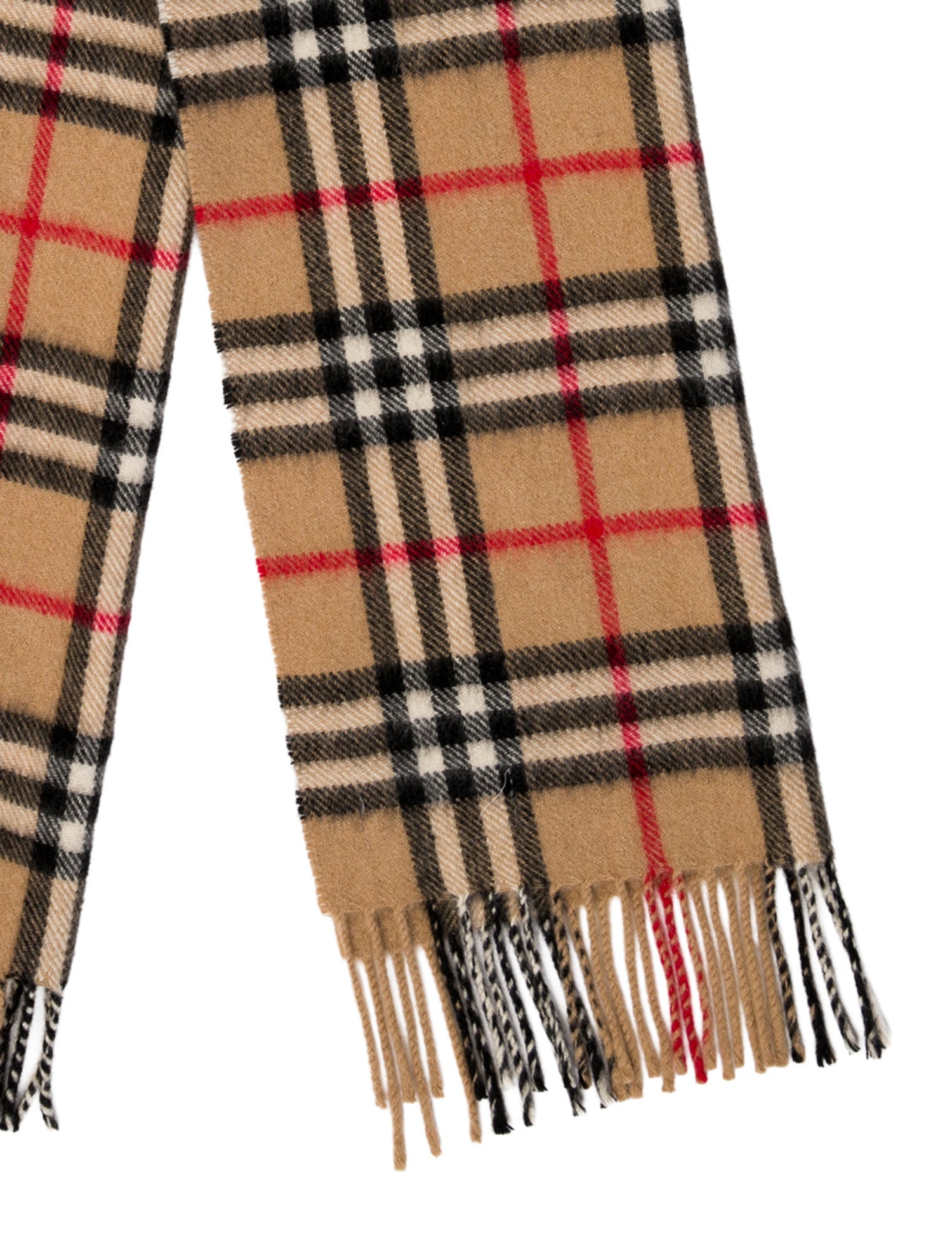 Burberry's Cashmere Nova Check Pattern Scarf