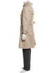 Burberry's Nova Check Pattern Wool Trench Coat