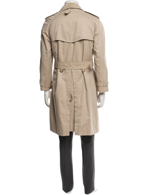 Burberry's Nova Check Pattern Wool Trench Coat