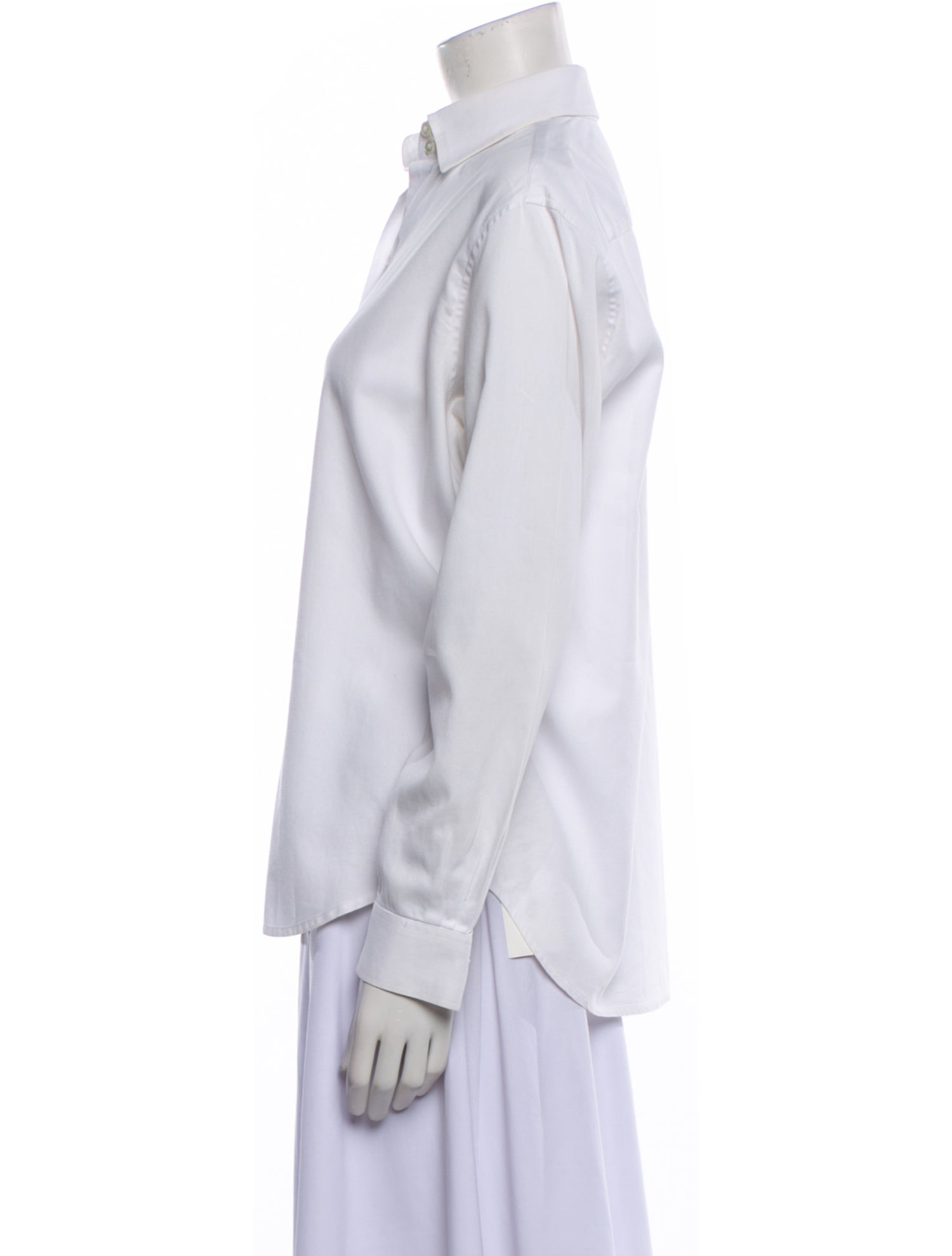 Burberry's Vintage Long Sleeve Button-Up Top