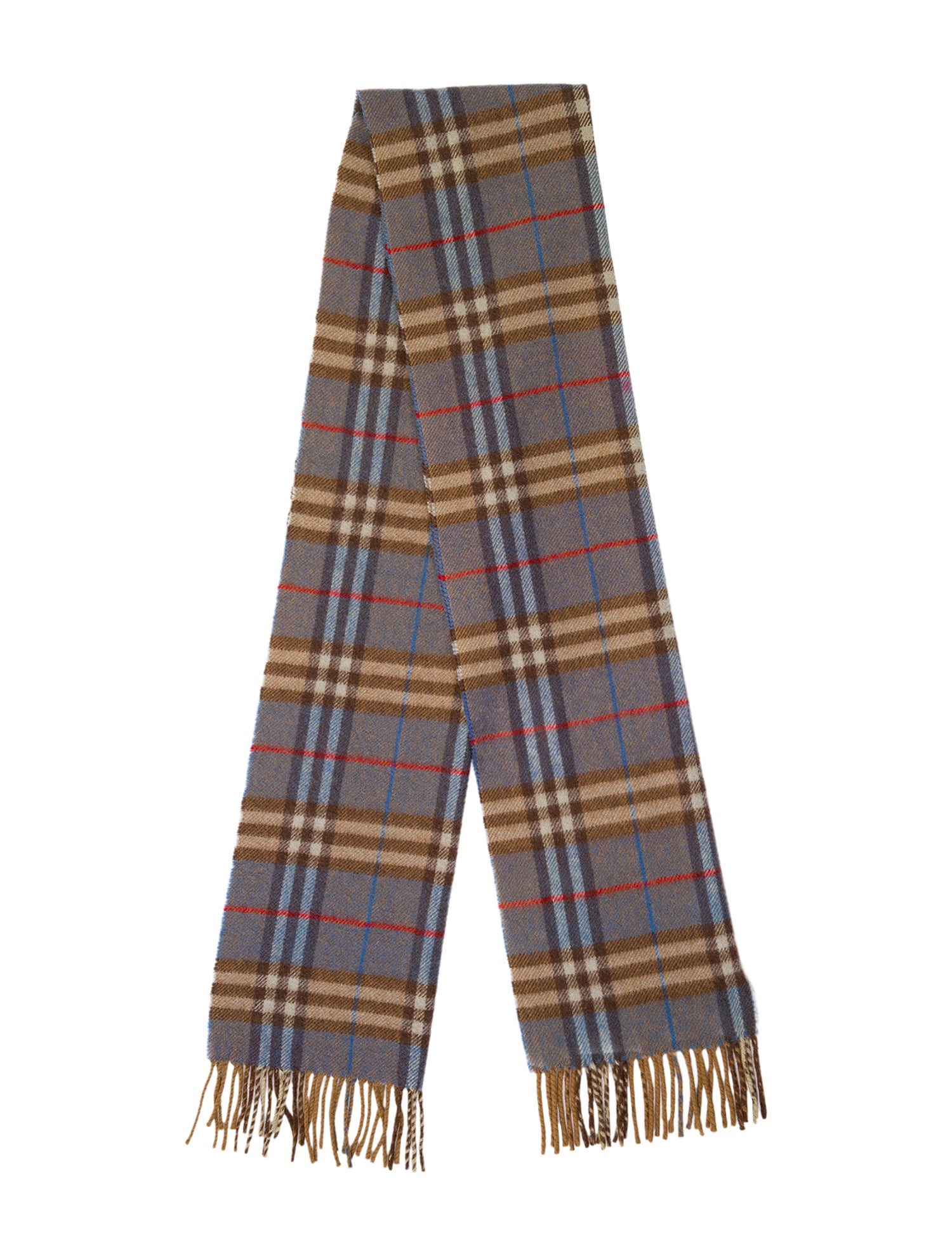 Burberry's Cashmere Nova Check Pattern Scarf