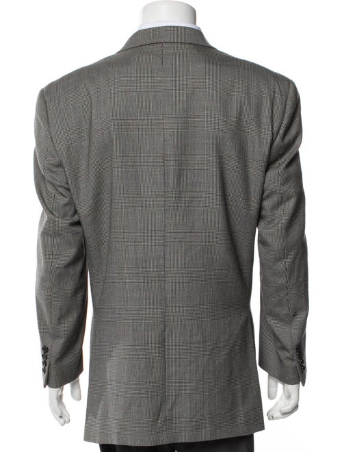Burberry's Wool Plaid Print Blazer