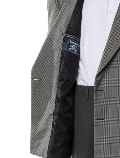 Burberry's Wool Plaid Print Blazer