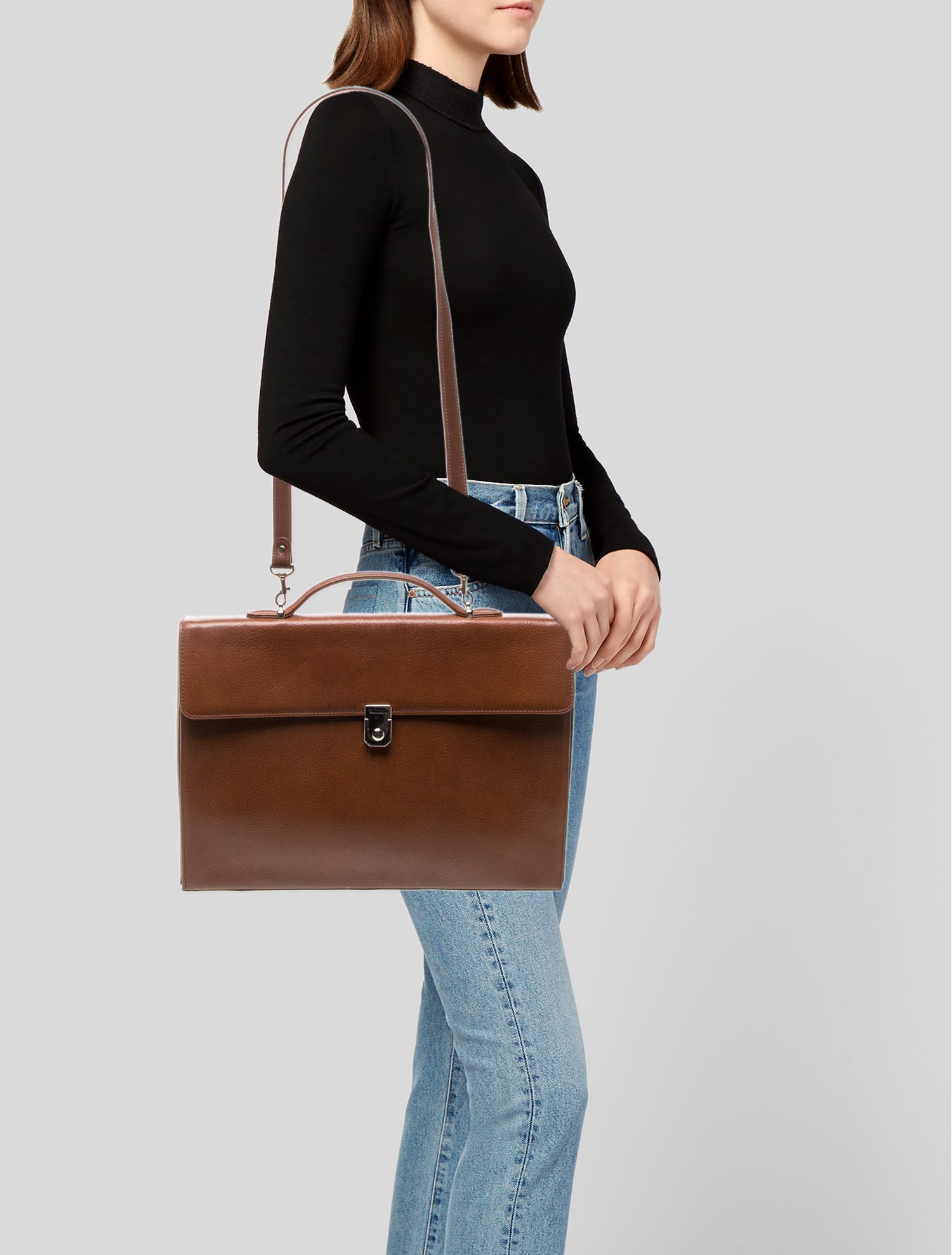 Burberry's Leather Briefcase