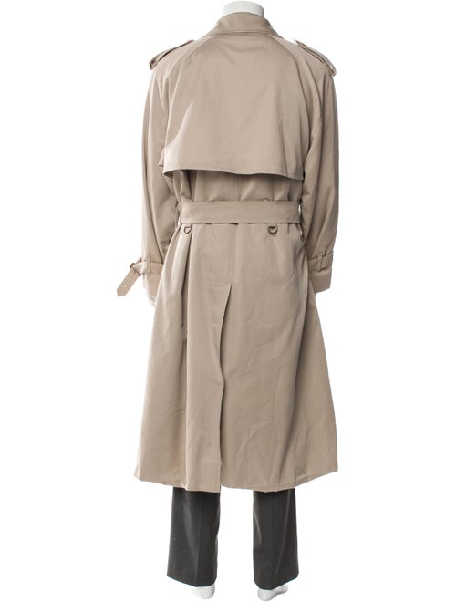 Burberry's Nova Check Pattern Wool Trench Coat