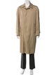 Burberry's House Check Pattern Wool Trench Coat