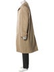 Burberry's House Check Pattern Wool Trench Coat