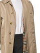 Burberry's House Check Pattern Wool Trench Coat