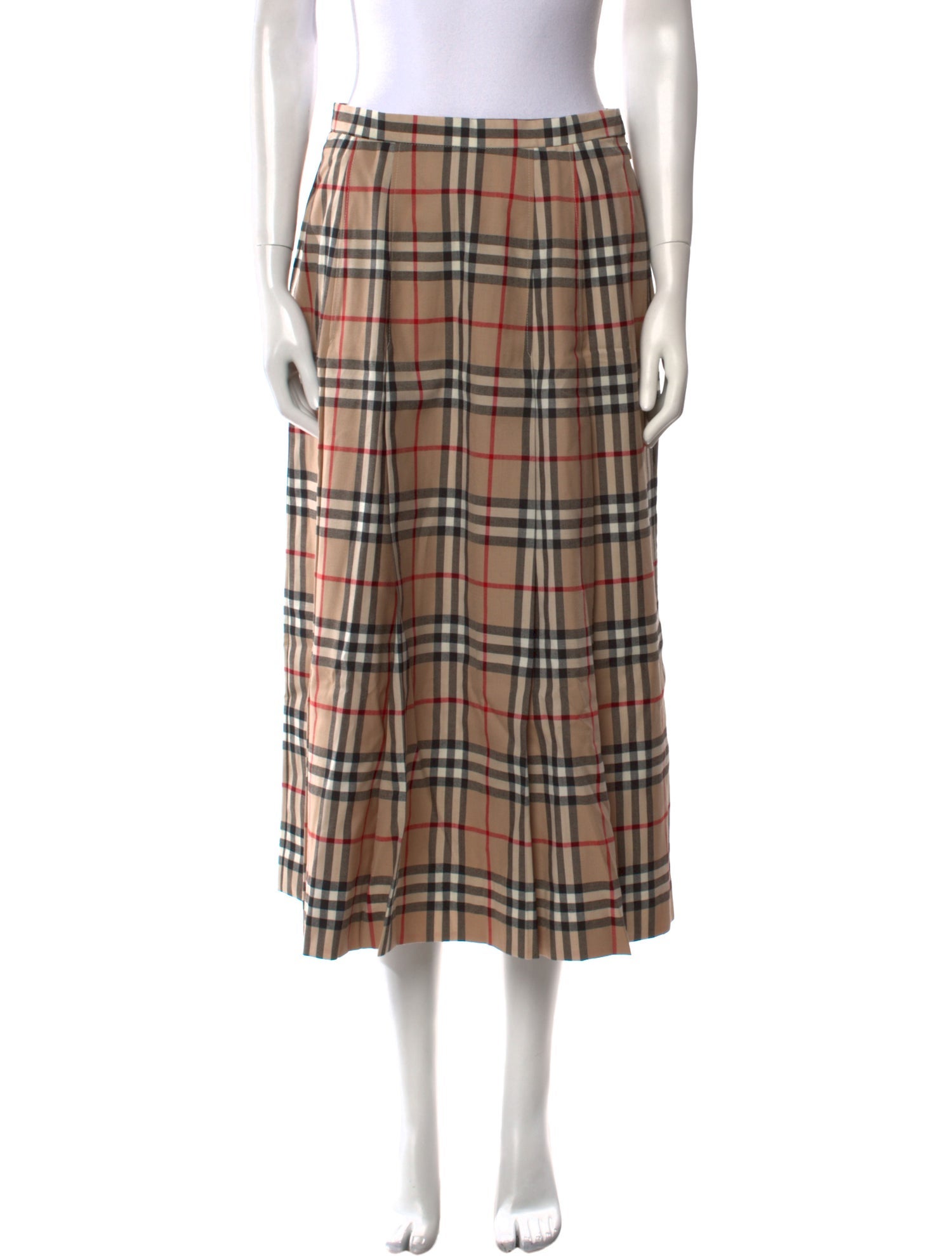 Burberry's Wool Midi Length Skirt
