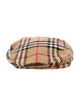 Burberry's Men's Brown Pattern Printed Wool Newspaper Cap