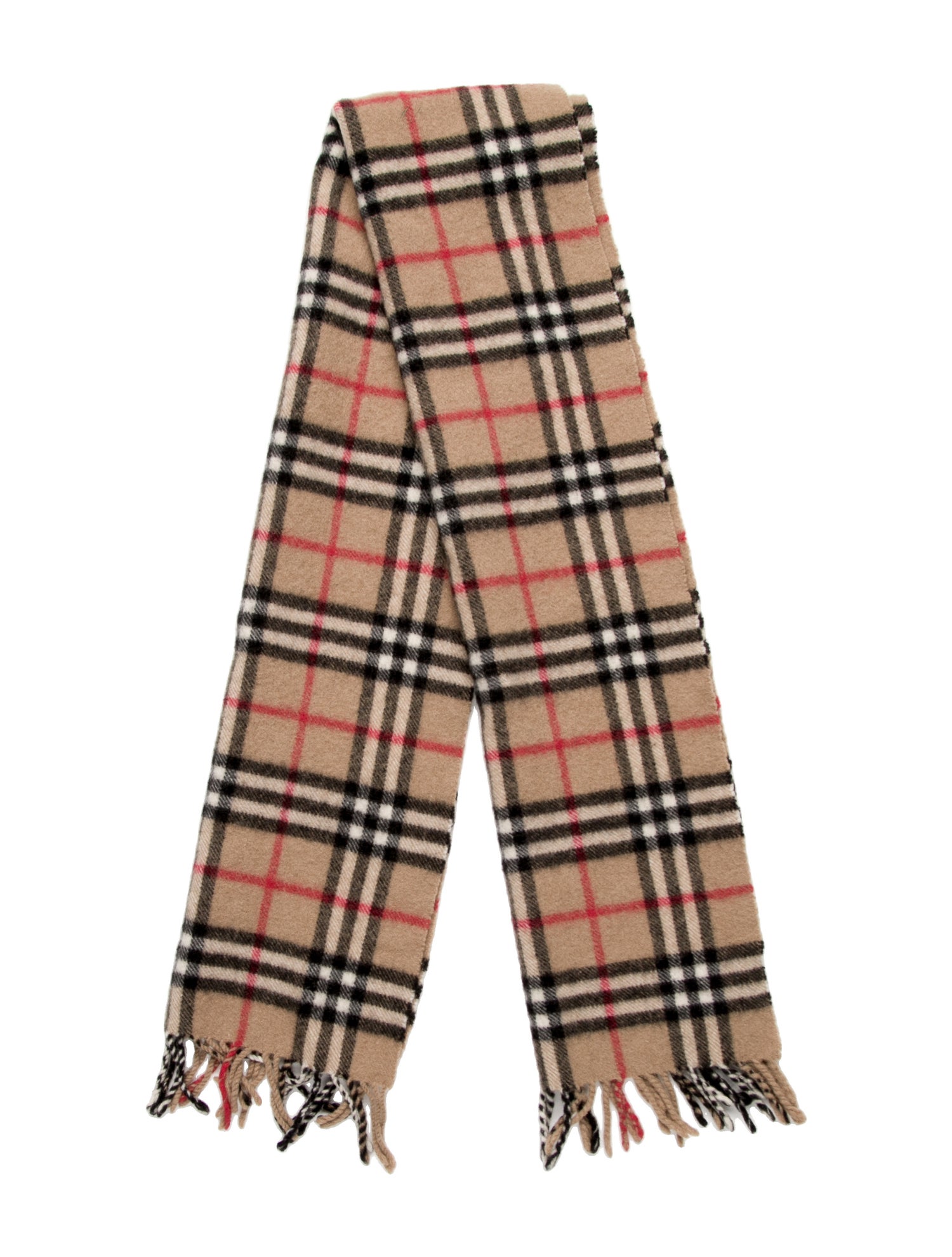 Burberry's Cashmere House Check Pattern Scarf