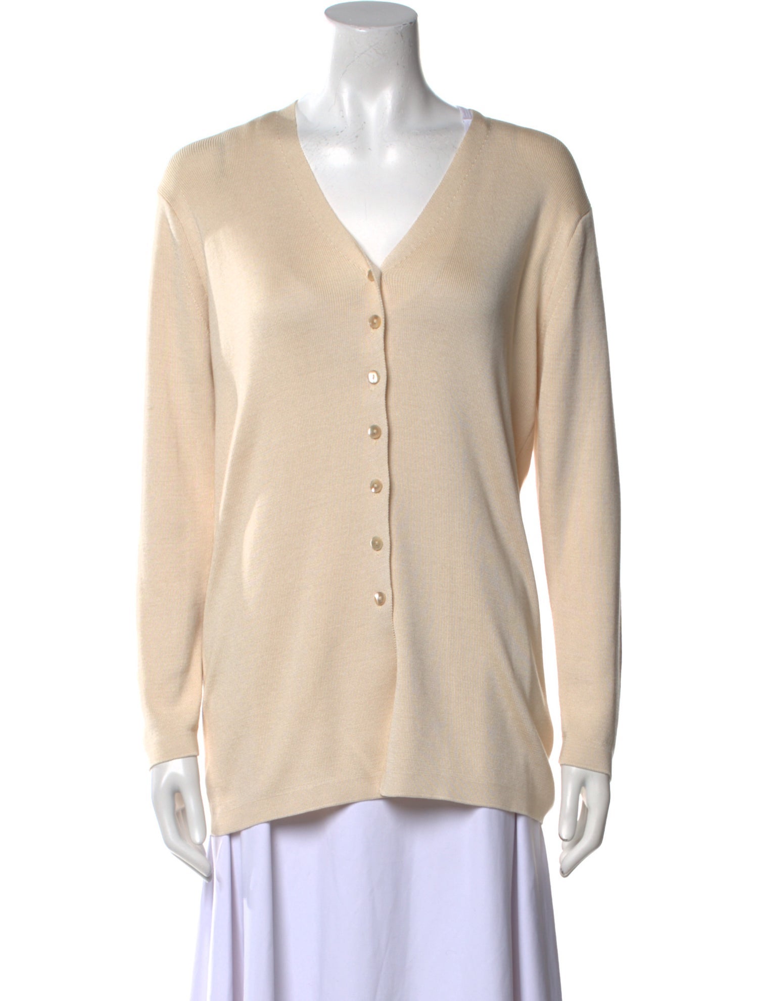 Burberry's Silk V-Neck Sweater