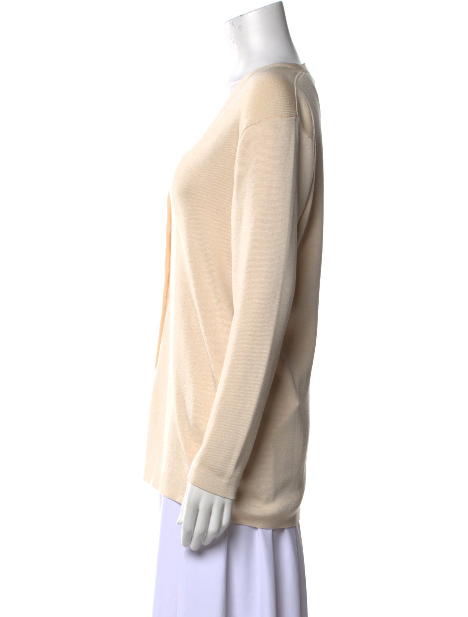 Burberry's Silk V-Neck Sweater