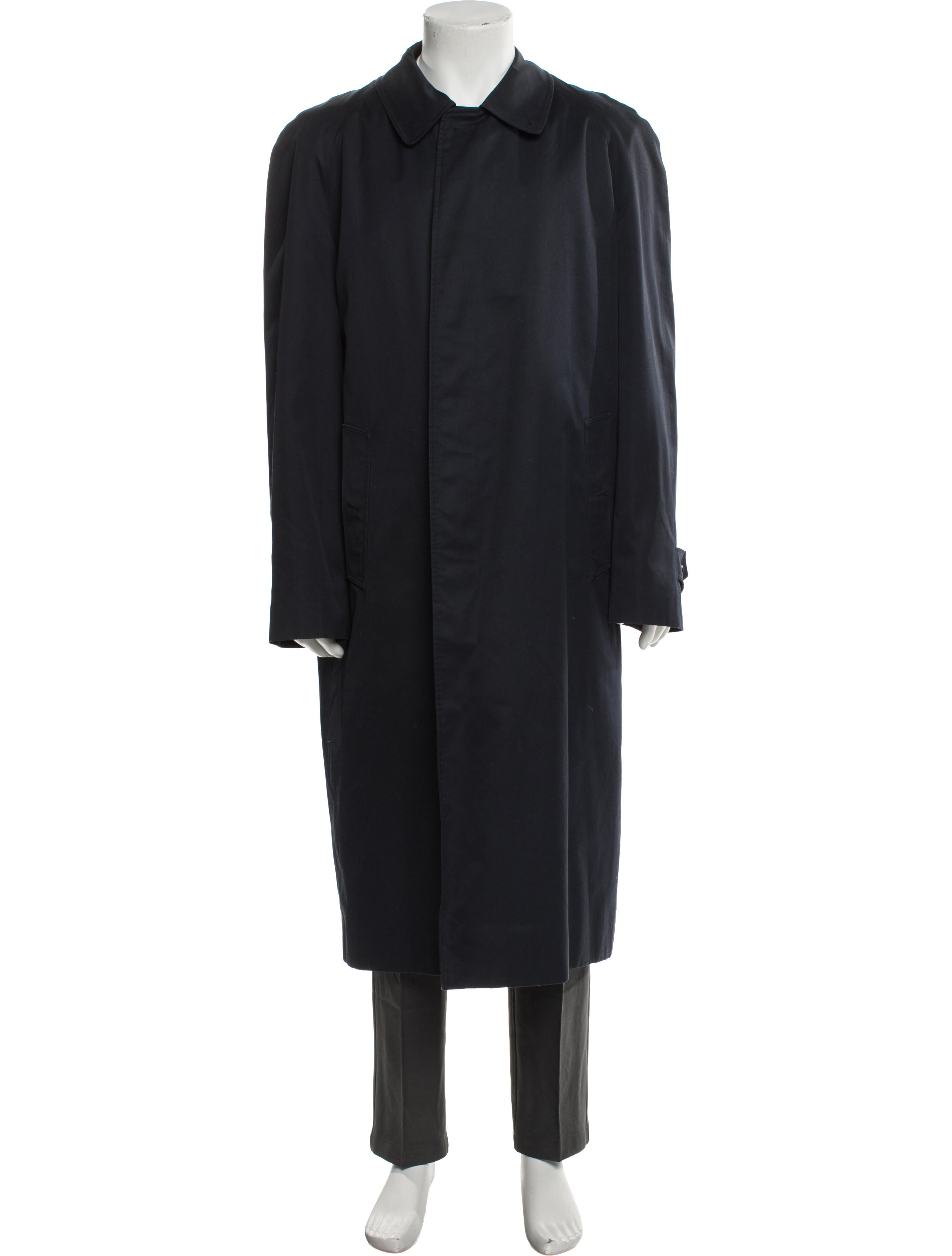 Burberry's Abstract Check Wool Trench Coat