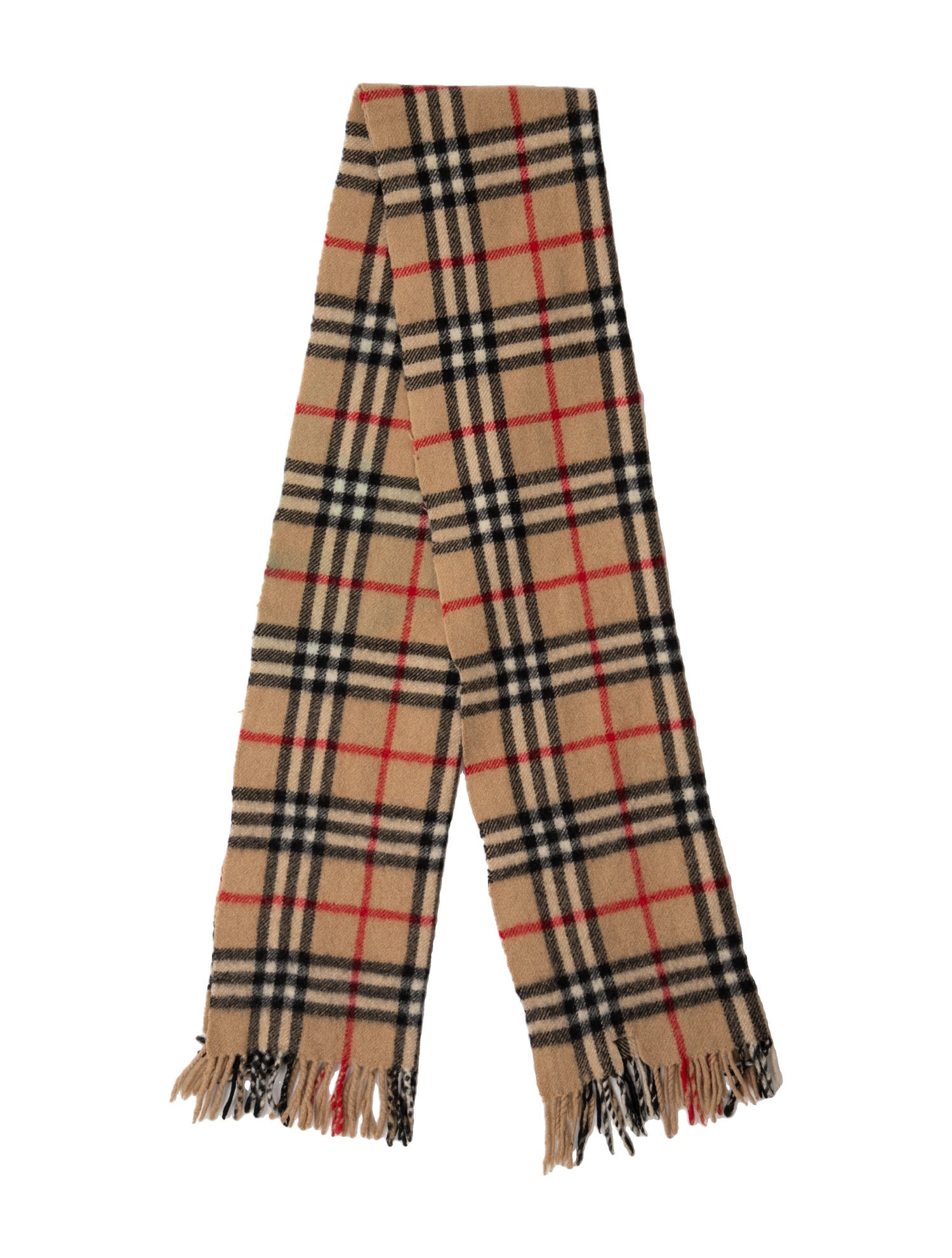 Burberry's Cashmere Nova Check Pattern Scarf