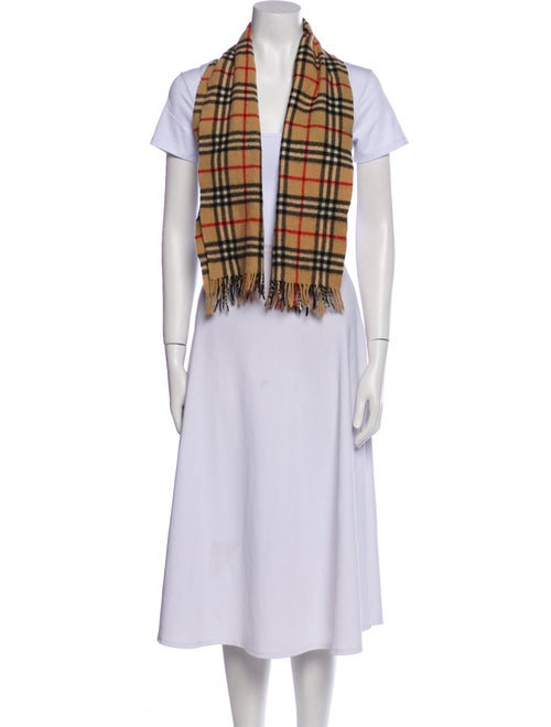 Burberry's Cashmere Nova Check Pattern Scarf