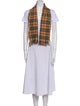 Burberry's Cashmere Nova Check Pattern Scarf