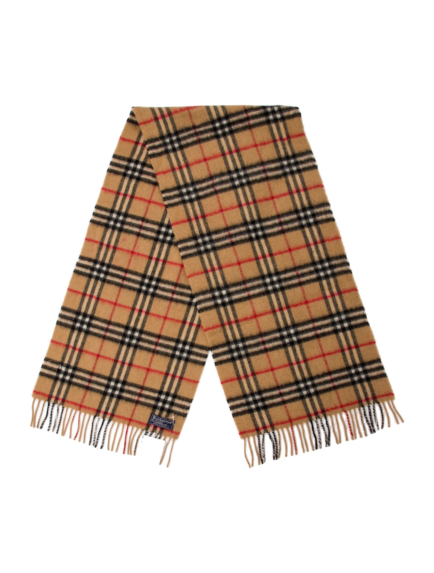 Burberry's Cashmere Nova Check Pattern Scarf