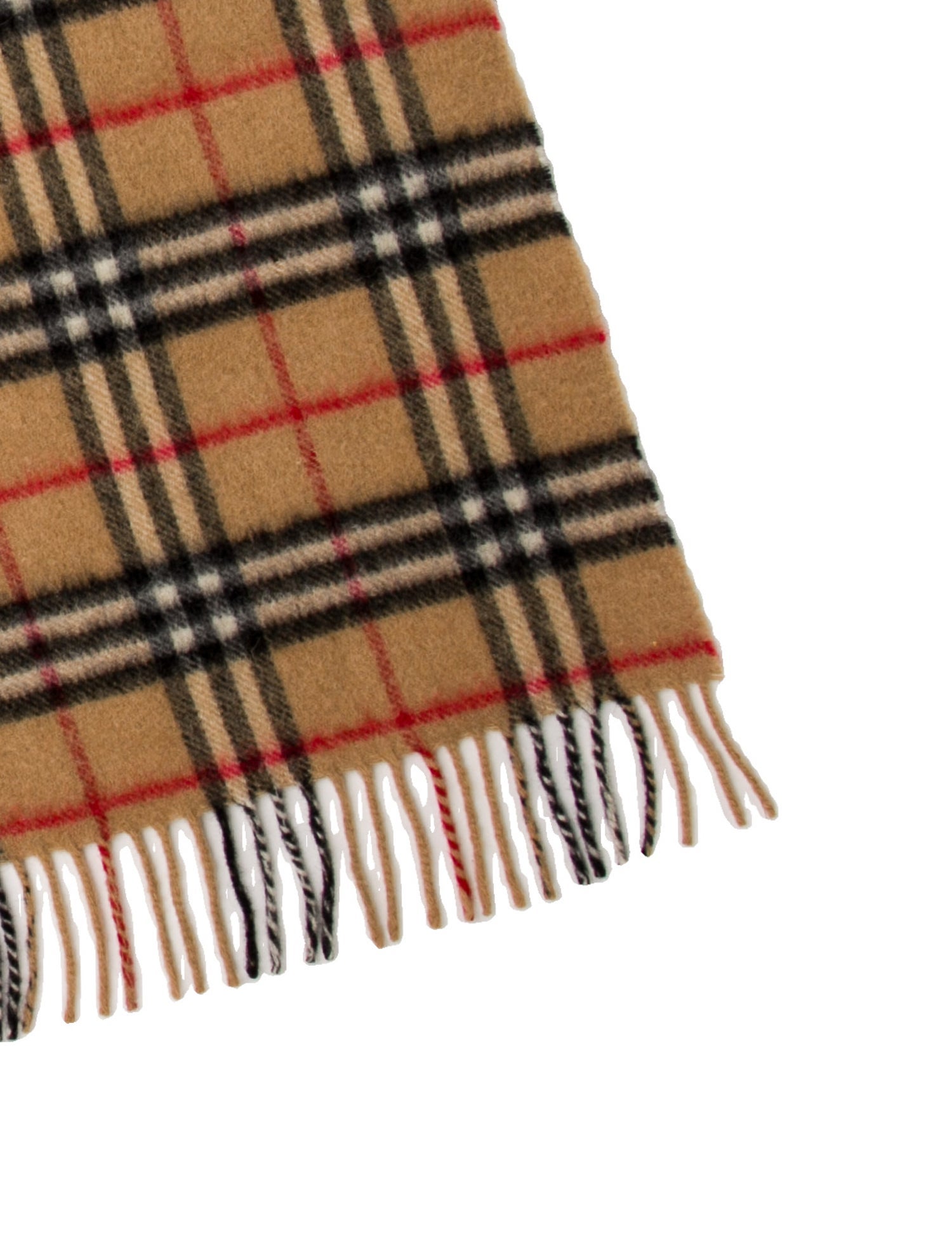 Burberry's Cashmere Nova Check Pattern Scarf