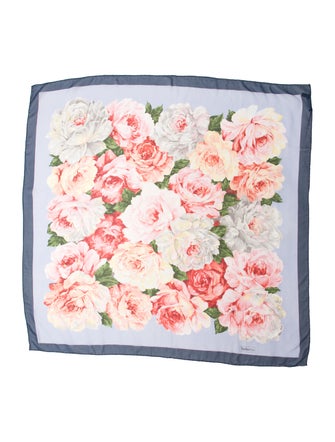 Burberry's Silk Floral Print Scarf