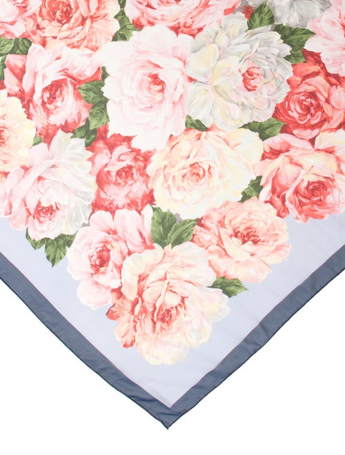 Burberry's Silk Floral Print Scarf