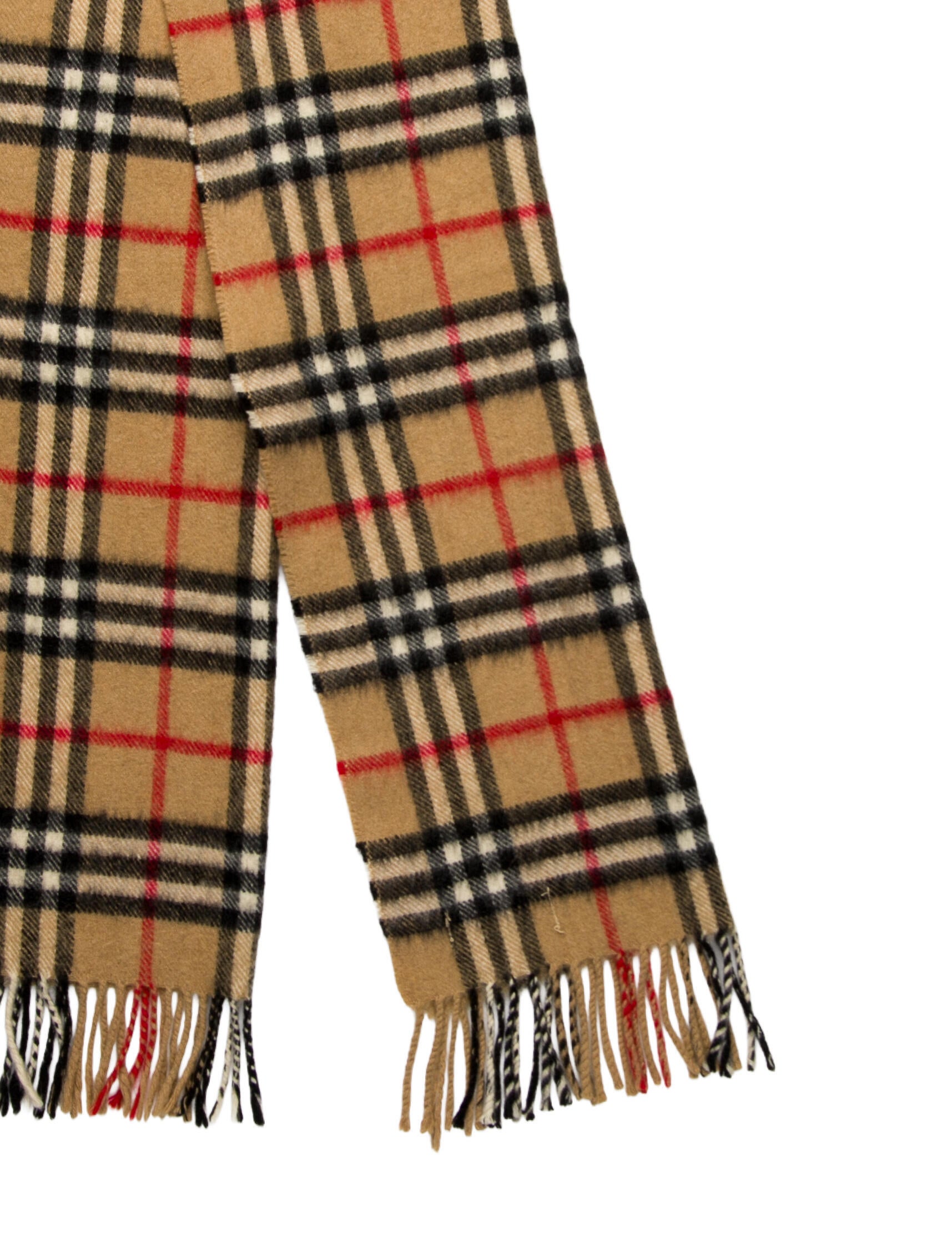 Burberry's Cashmere Nova Check Pattern Scarf