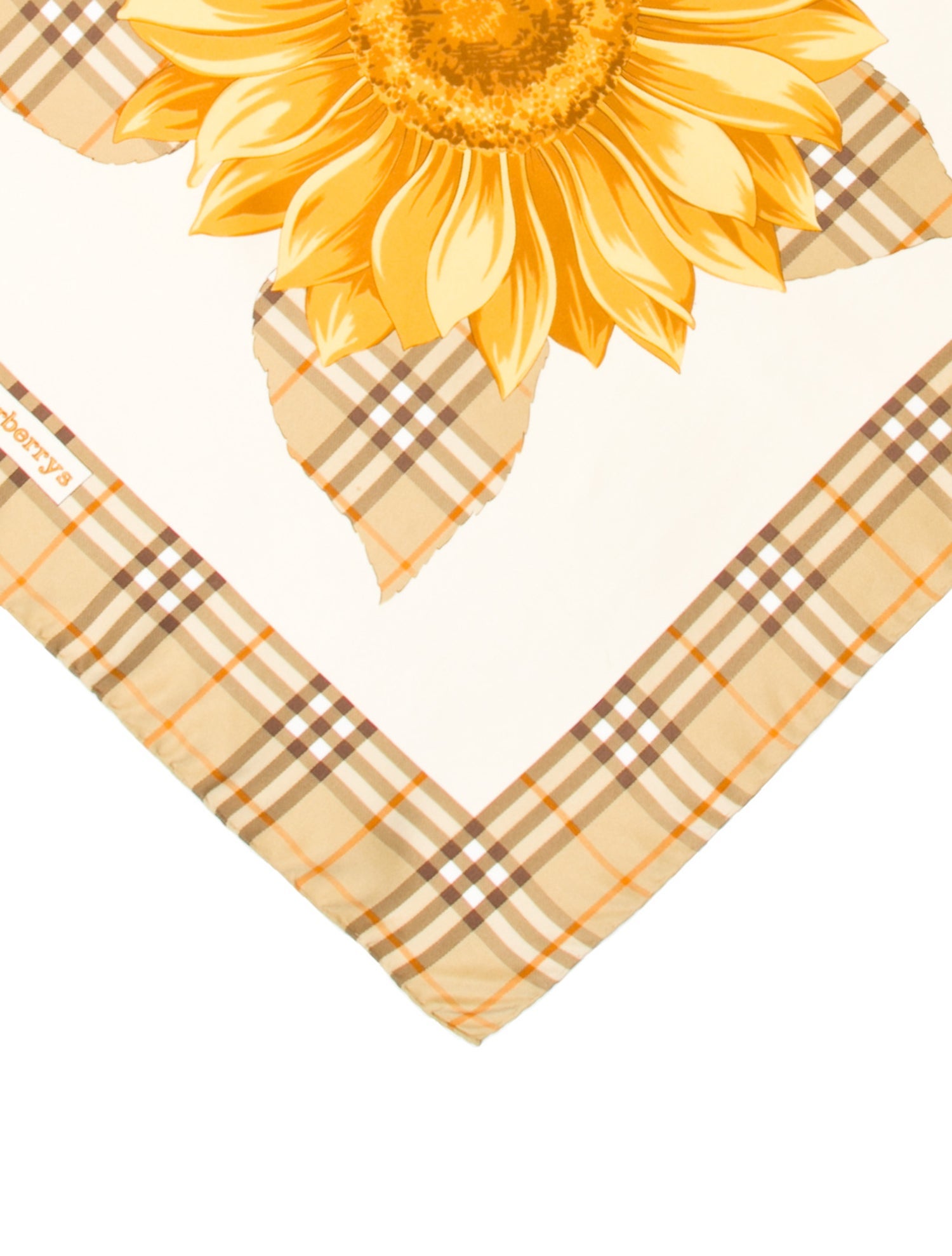 Burberry's Silk Plaid Print Scarf