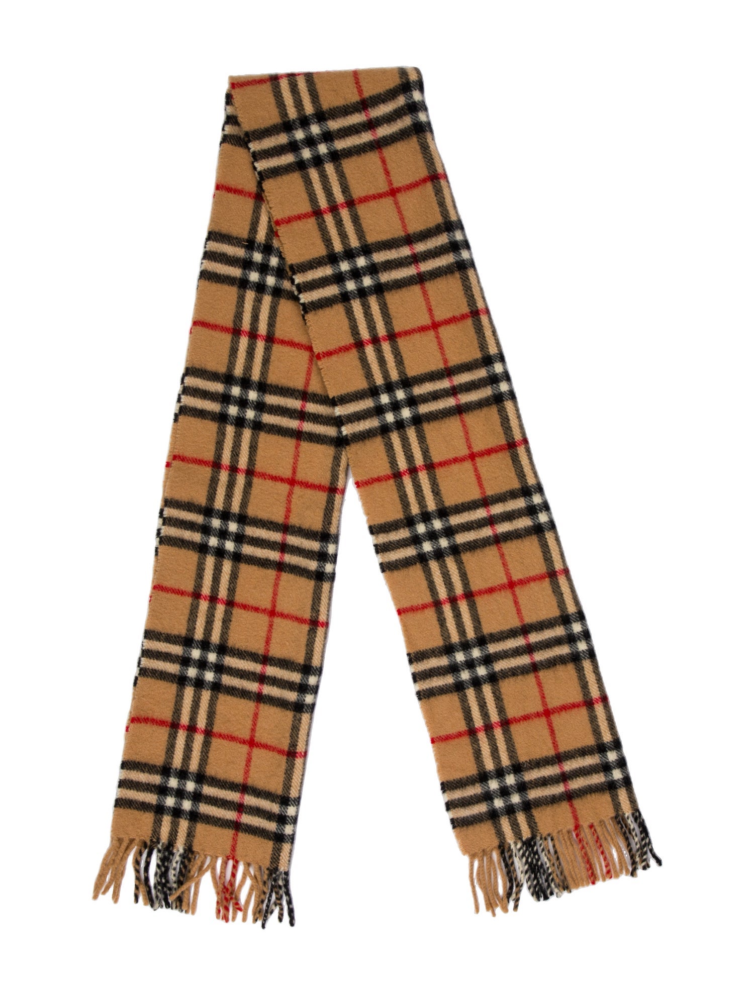 Burberry's Cashmere House Check Pattern Scarf