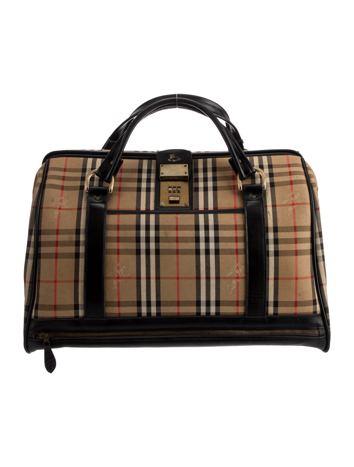 Burberry's Haymarket Check Top Handle Bag Vintage