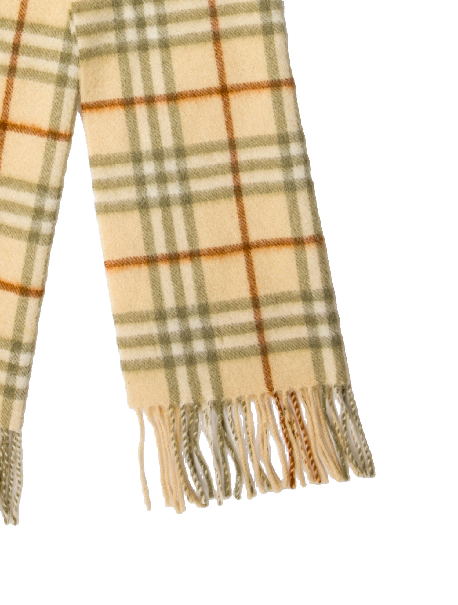 Burberry's Cashmere Plaid Print Scarf