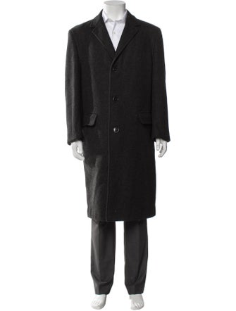 Burberry's Plaid Print Overcoat