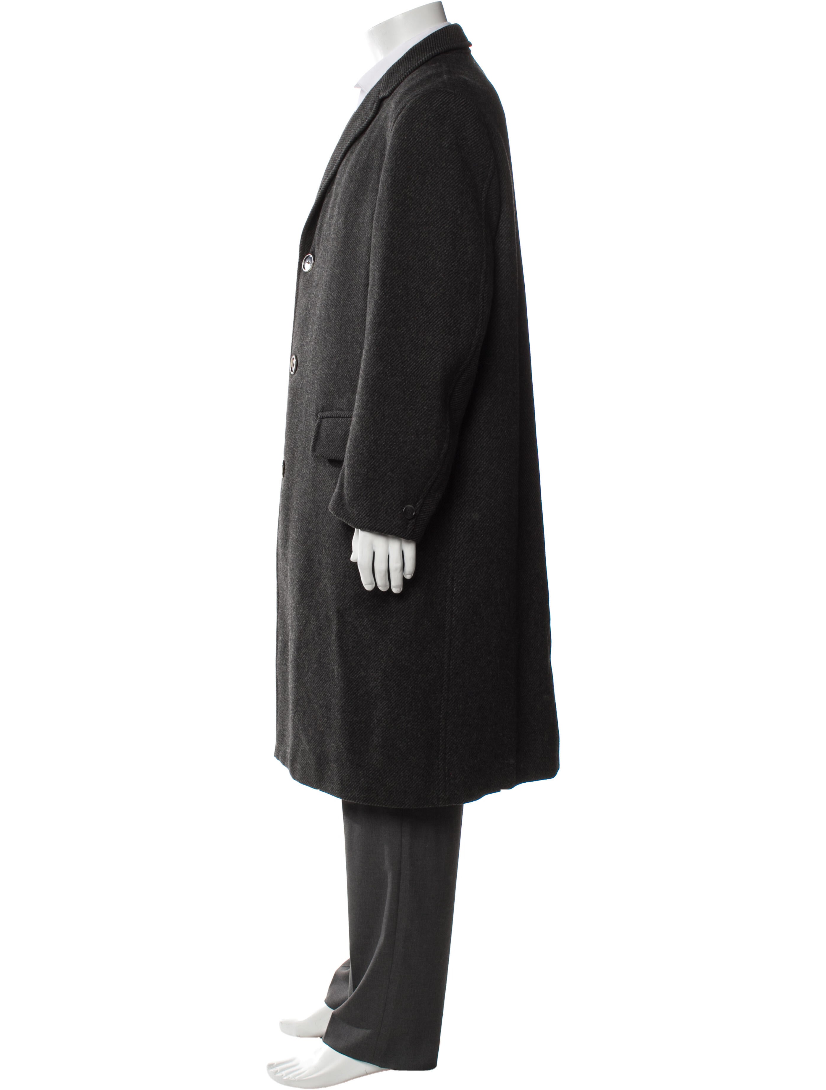 Burberry's Plaid Print Overcoat