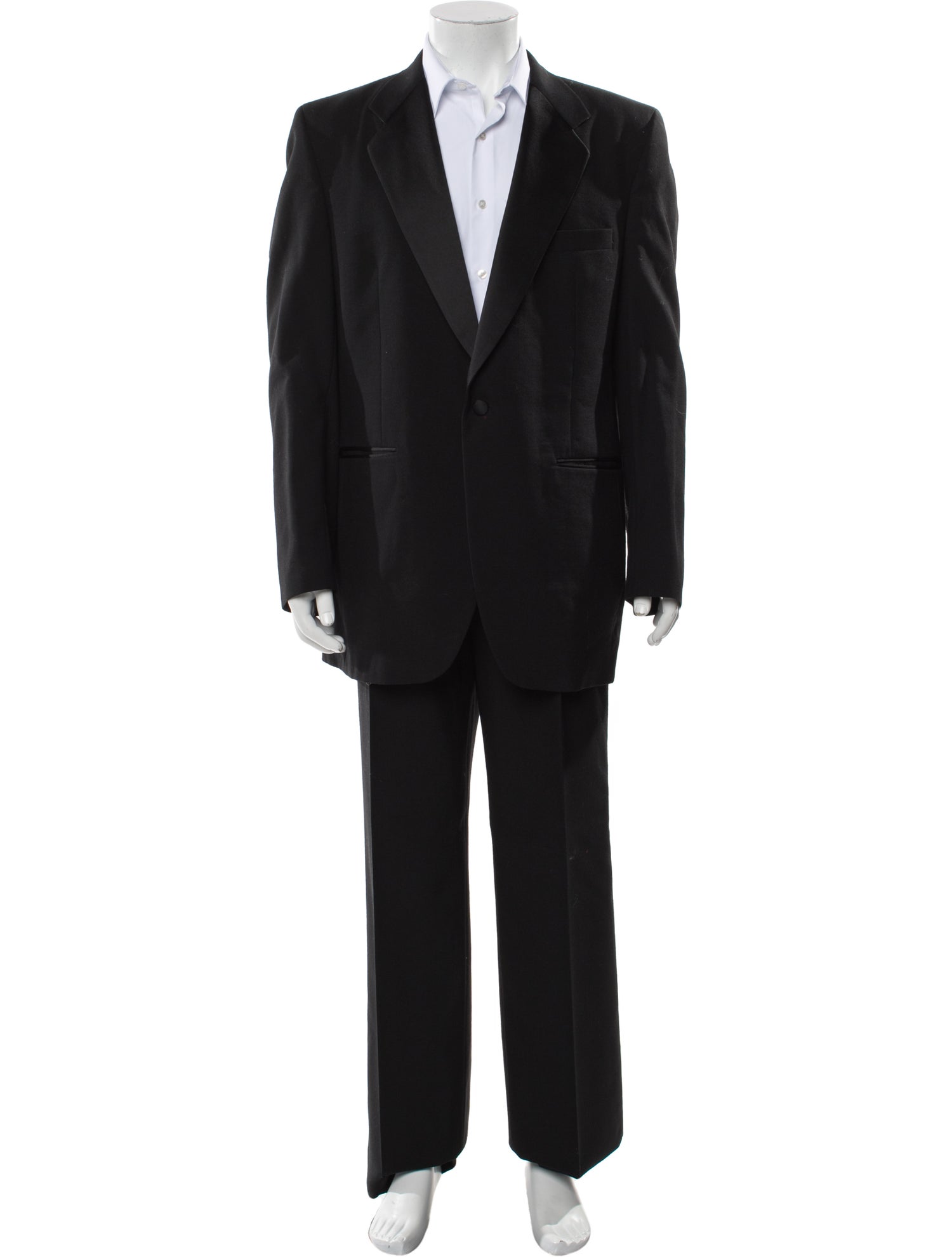 Burberry's Men's Black Wool Two-Piece Suit
