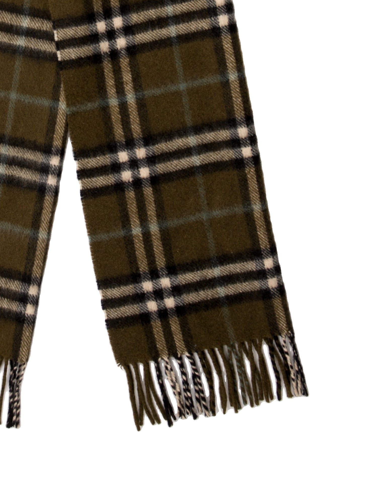 Burberry's Cashmere Plaid Print Scarf