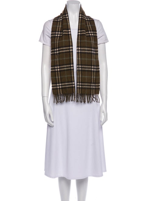 Burberry's Cashmere Plaid Print Scarf