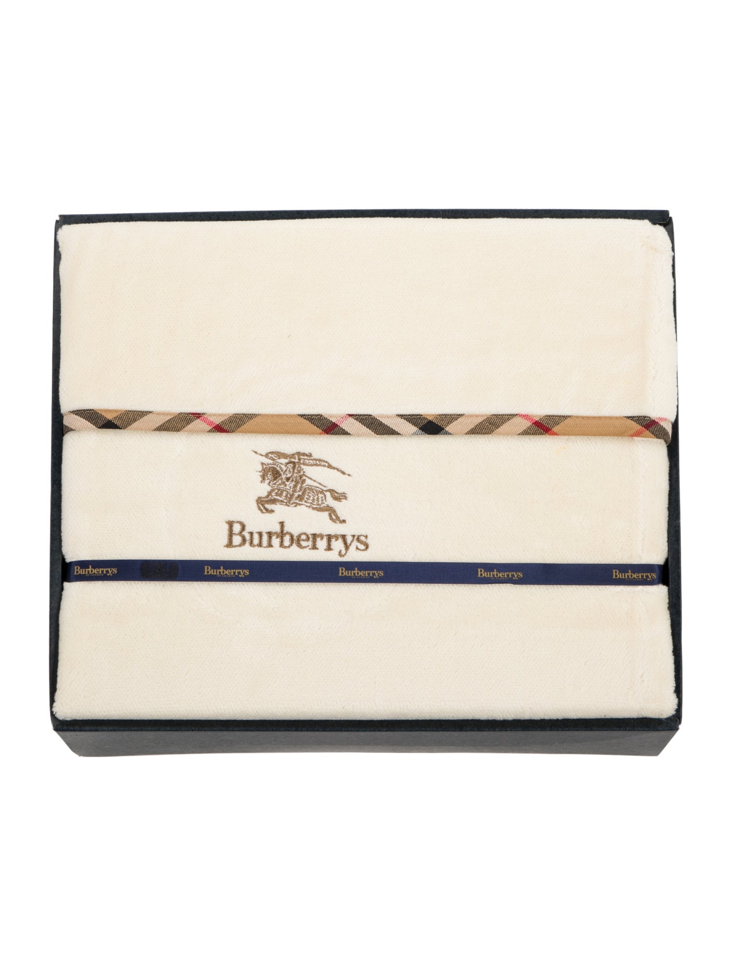 Burberry's Vintage House Check Trimmed Blanket