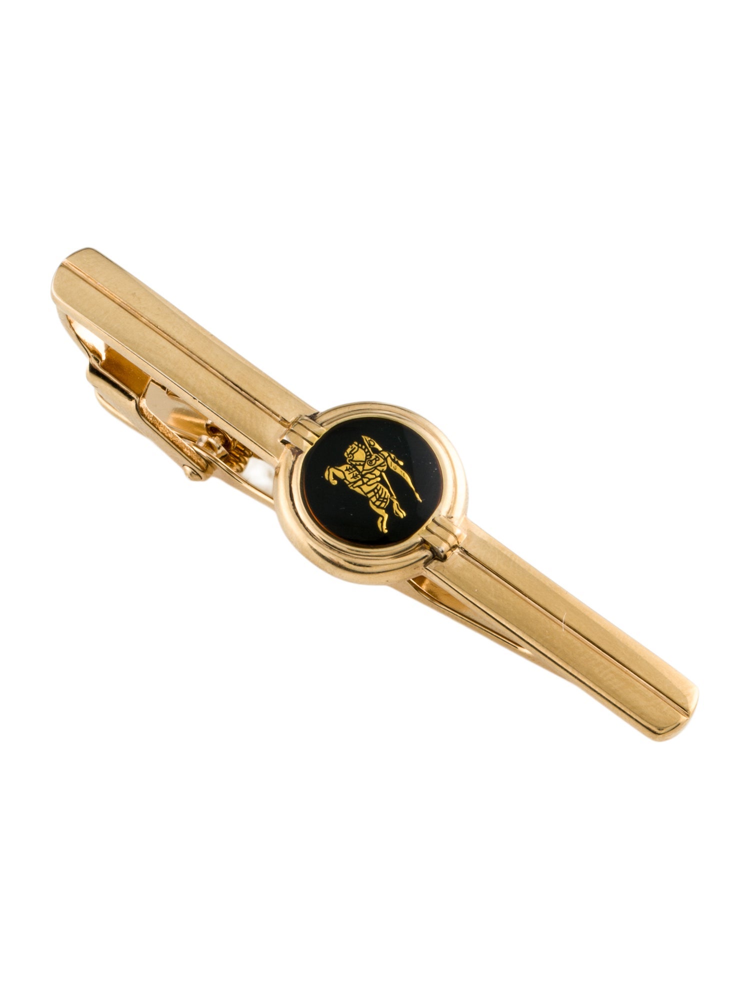 Burberry's Enamel Logo Tie Clip