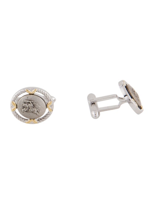 Burberry's Two-Tone Stamp Cufflinks